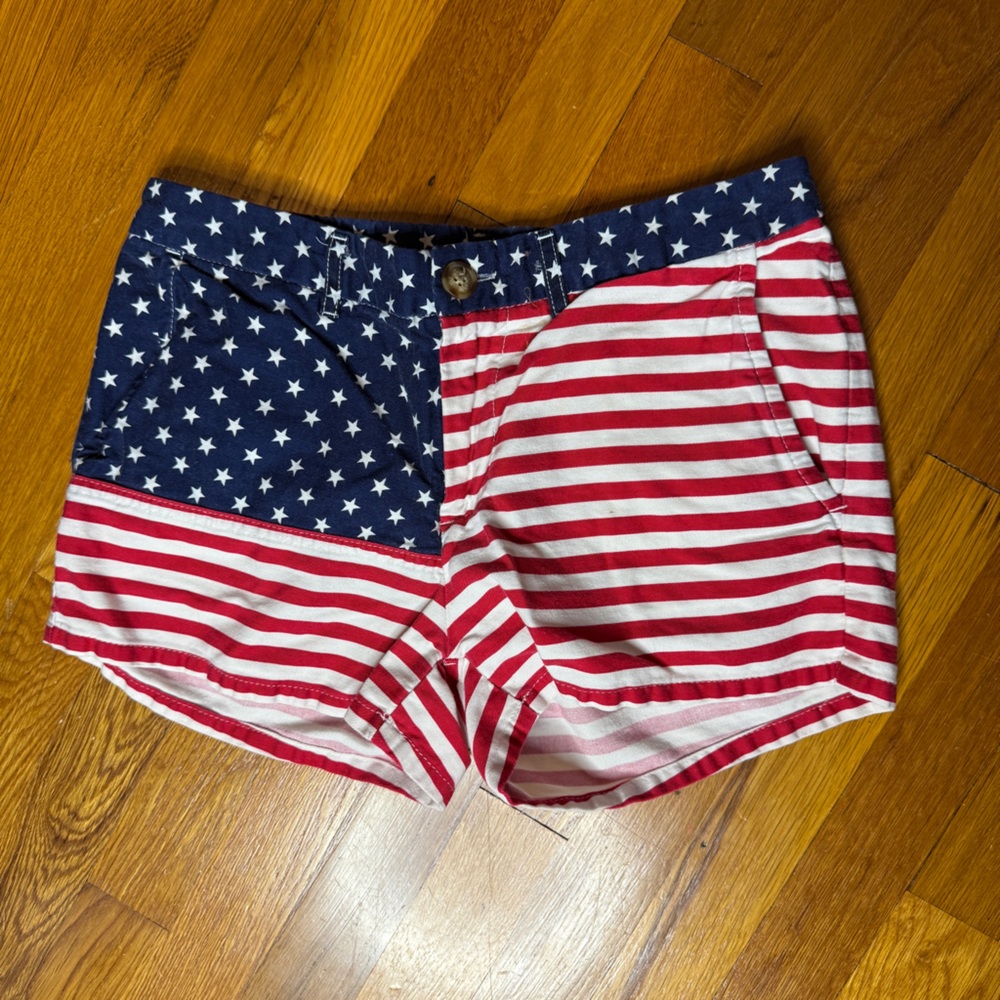 chubbies Women's American Flag Stars & Stripes Shorts - Red, White, Blue